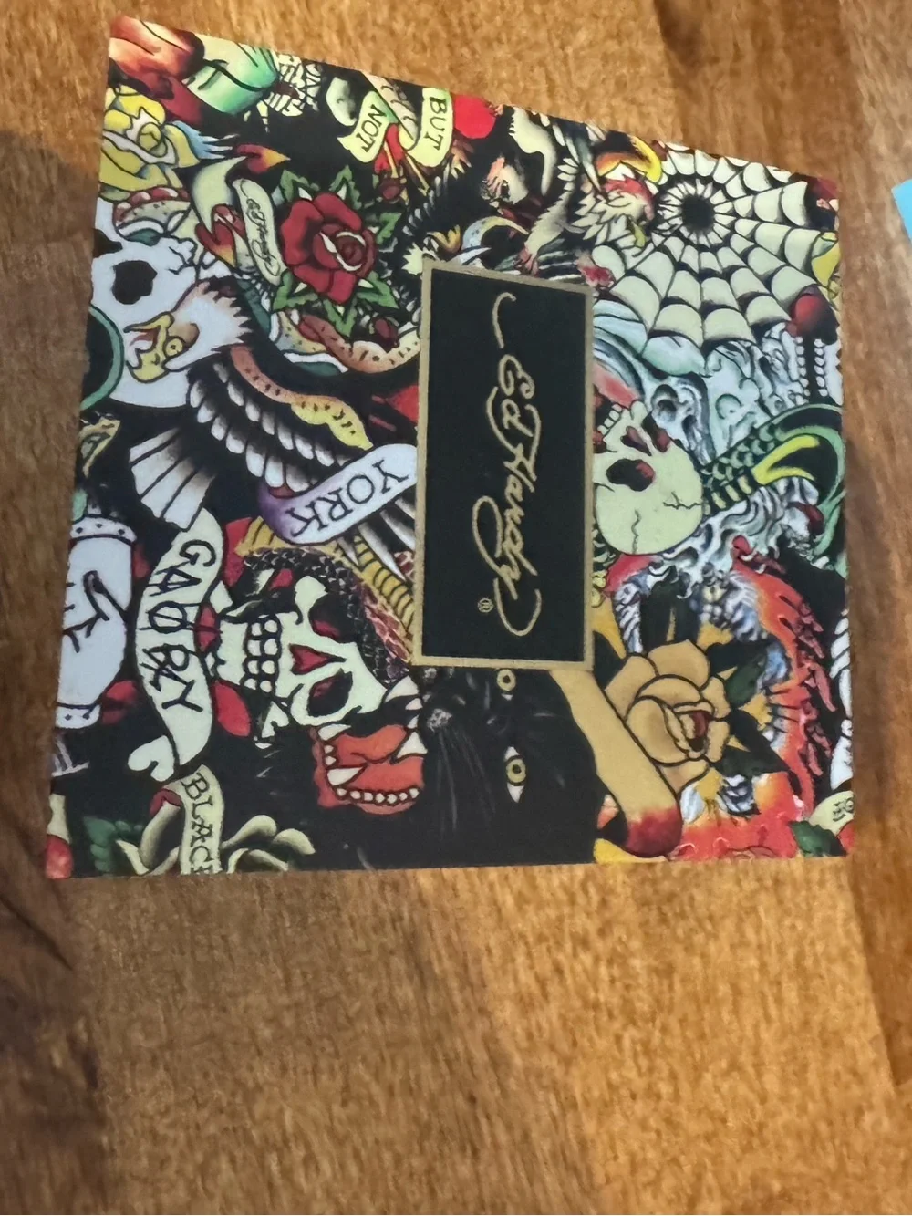Ed Hardy Black and Silver Men's Chronograph Watch